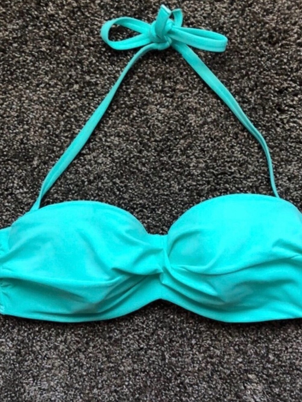 Victoria's Secret Aqua Bikini Set XS Stappy Bottoms & Removable Strapless Top - Picture 16 of 16